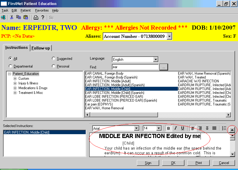 Edited Patient Education Sheet