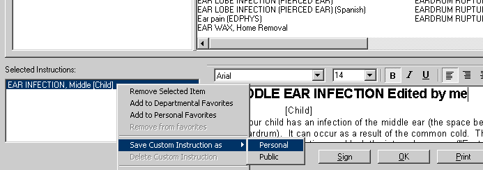 Save Custom Instruction